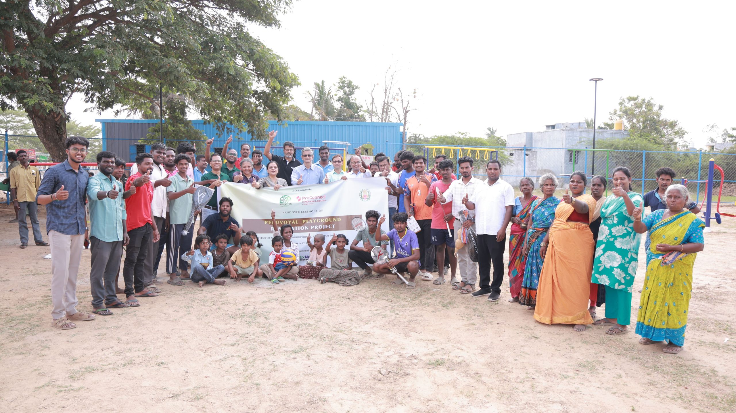 Handed Over Community Play Ground at Peruvoyal Village.